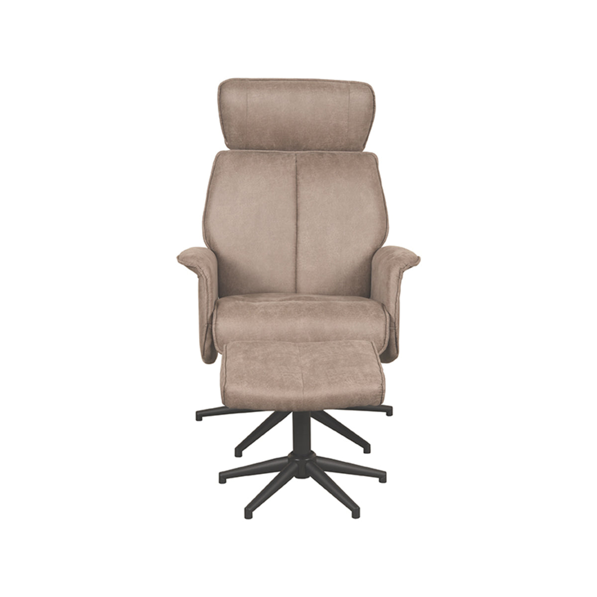 LABEL51 Fauteuil Verdal – Luxe Comfort met Hocker – Stijlvol Ontwerp